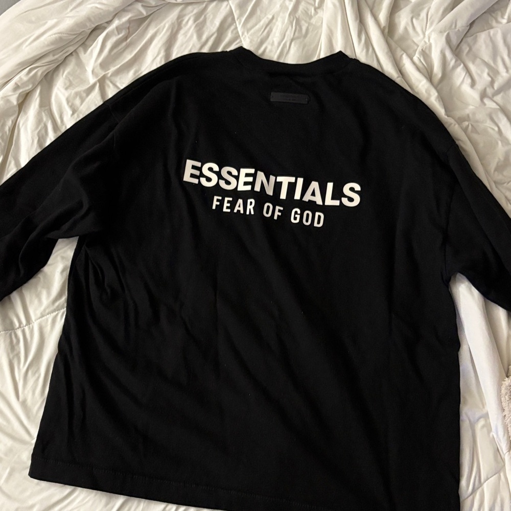 Fear of God Essentials Black Long Sleeve
